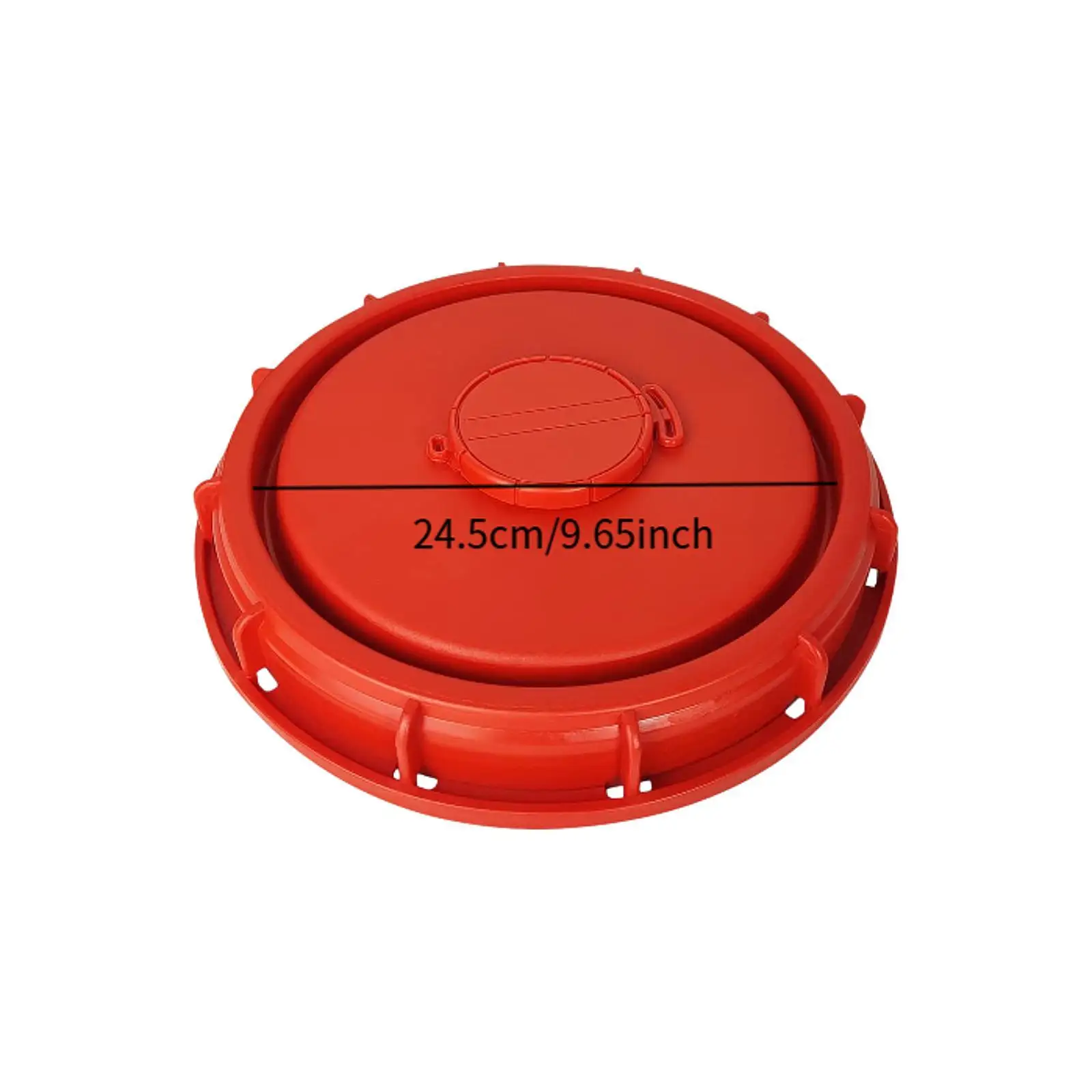 Heavy Duty IBC Tank Cap Red 24.5 Cm Lid with Vent Threaded Water Tank Cover for IBC Container Transport