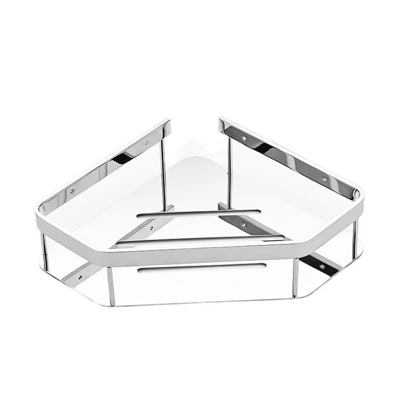 All-copper storage racks, bathroom triangle baskets, bathroom wall-mounted shower room corner storage racks, diamond-shaped stor