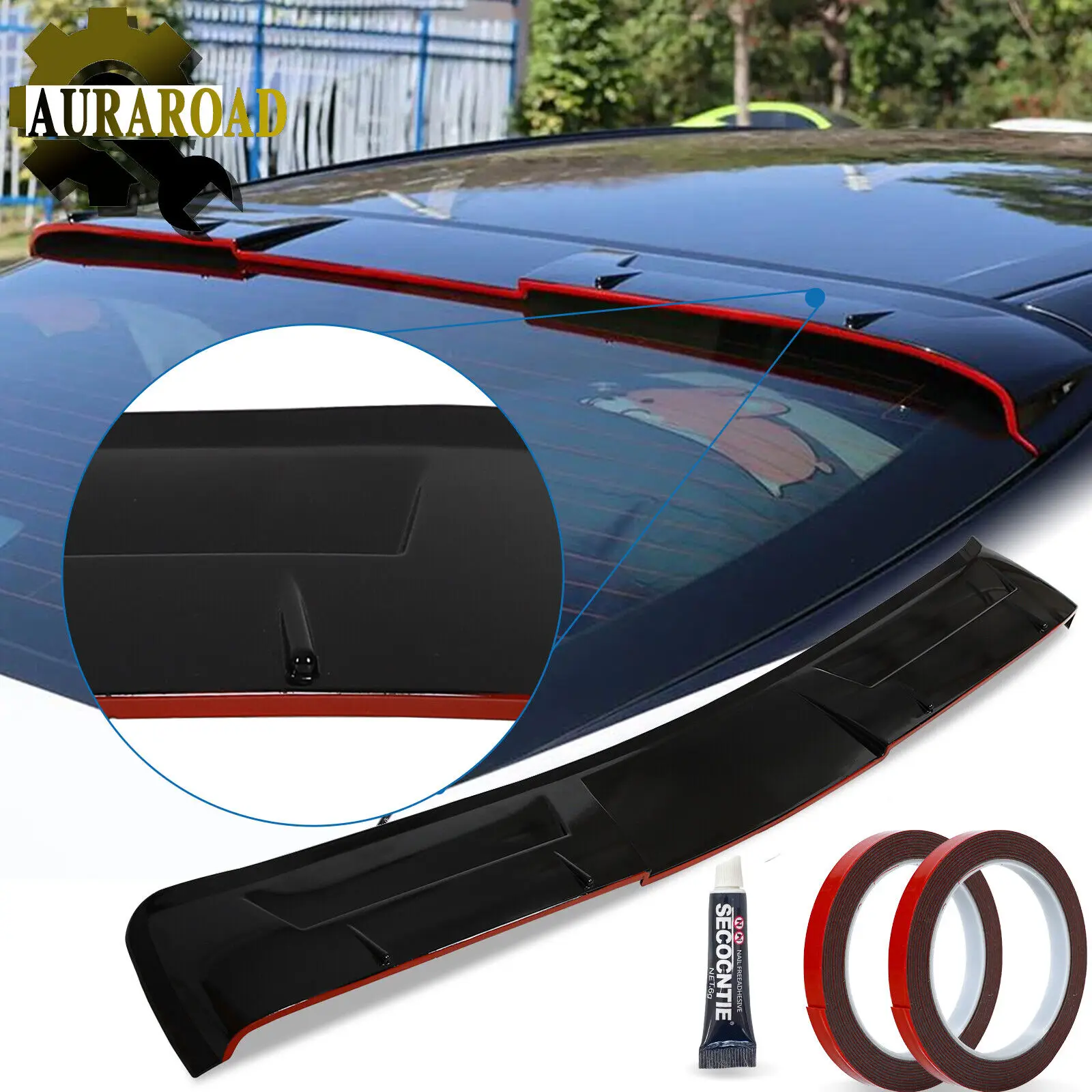 For 18-23 Toyota Camry LE SE XSE XLE Rear Trunk Lid Top wing ABS Car Tailgate Flap Trim Decklid Lip Body Accessories