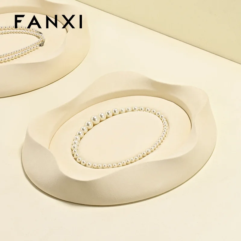 Superfine Jewelry Trays Pearl Necklace Ring Earrings Bracelet Trays Display Storage Exclusive Use Home Decor Plateaux ZY40TP