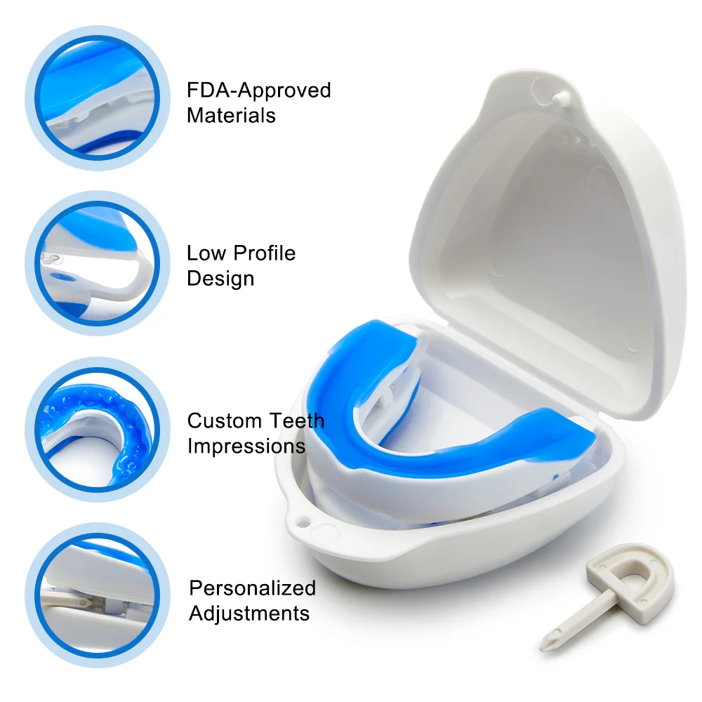 Adjustable Anti Snoring Mouth Guard Anti-Snoring Mouthpiece Sleeping Devices Bruxism Snoring Stopper Improve Sleep Mouthpiece