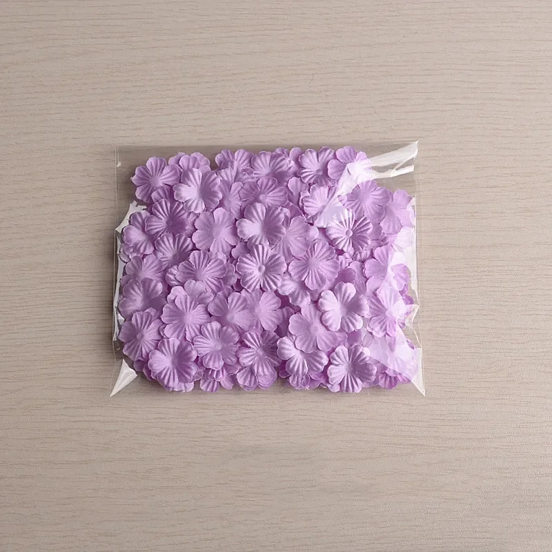 200 PCs/Pack DIY Handmade 3D Flower Wedding Dress Ingredients, Pyrographic Jean Yarn, Headwear Materials, Pure White, RS3039