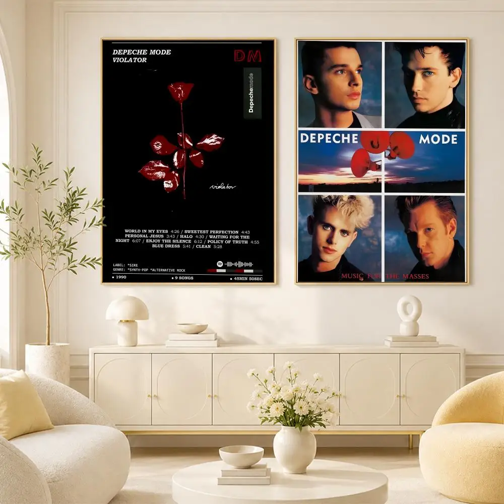 D-Depeche M-Mode Band Poster Room Home Decoration Interior Wall Art Printing Garage Posters Gift