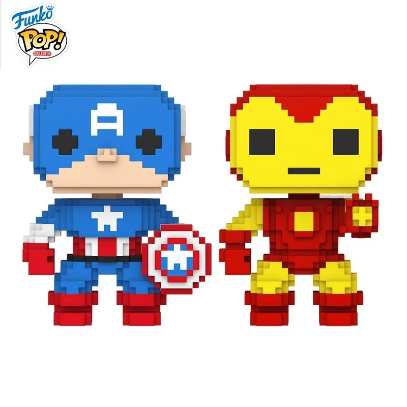 

Funko Pop! Фигурка «Капитан Америка и Железный человек» версии Q — милая коллекционная игрушка, модный подарок для детей