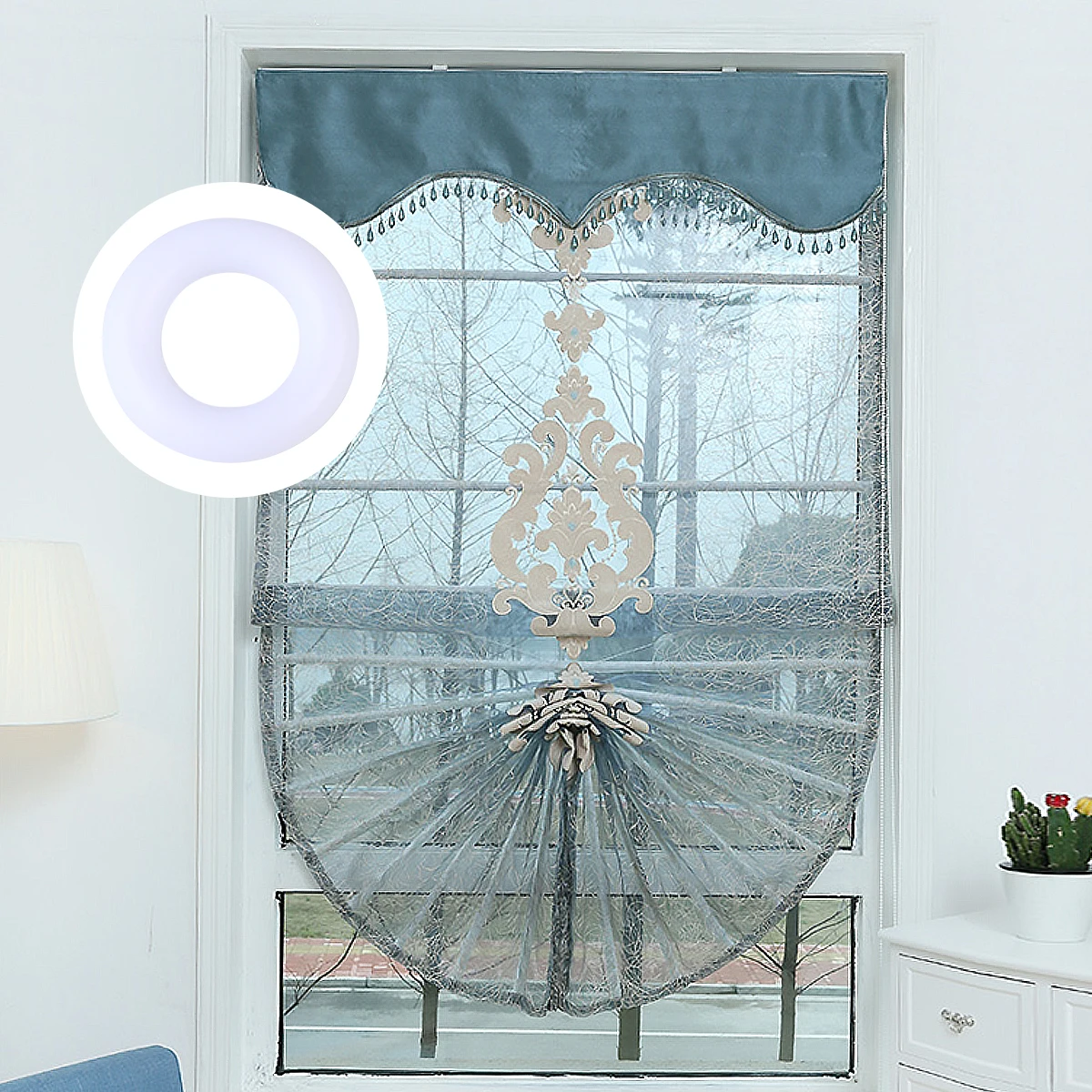 

800Pcs Folding Roman Curtain Circles Strong Curtain Rings Accessories for Sliding Drapes Noise Reduction Hanging Rings