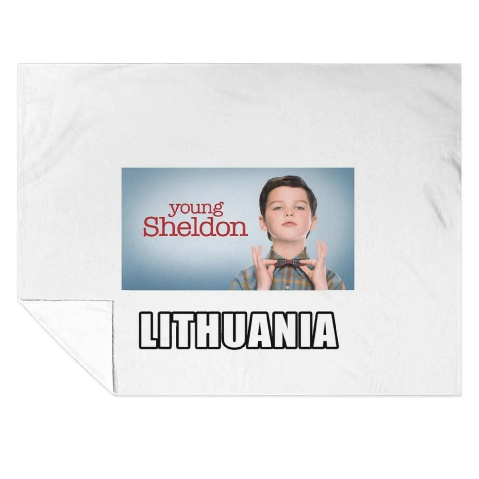 

Young Sheldon Lithuania Throw Blanket warm for winter for babies heavy to sleep Flannel Fabric Blankets