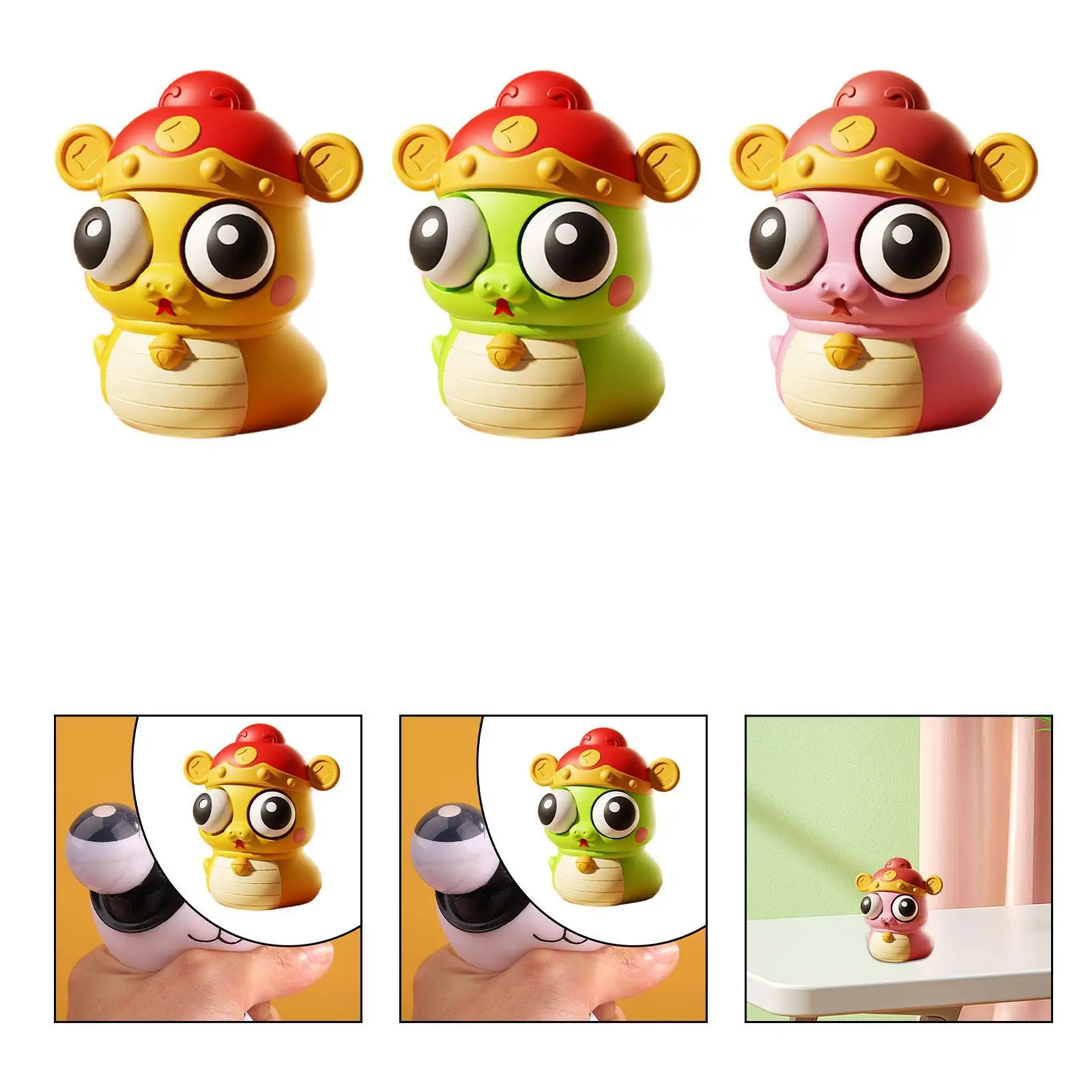 Cartoon Big Eyes Snake Toy Snake Relaxing Toy for Children Boys Girls Kids