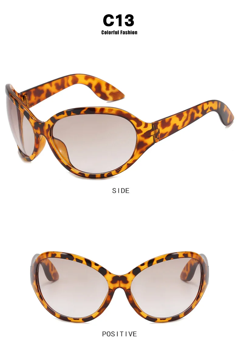 DOHOHDO UV400 Modische unregelmäßige runde Sonnenbrille für Damen und Herren, Vintage-Designer-Sonnenbrille für Damen, trendige Damen-Sonnenbrille – Detail 21