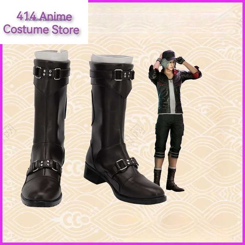 Game Final Fantasy FF7 Remake Leslie Kyle Cosplay Shoes Boots Props Halloween Party Role Play Custom Made Aksesori