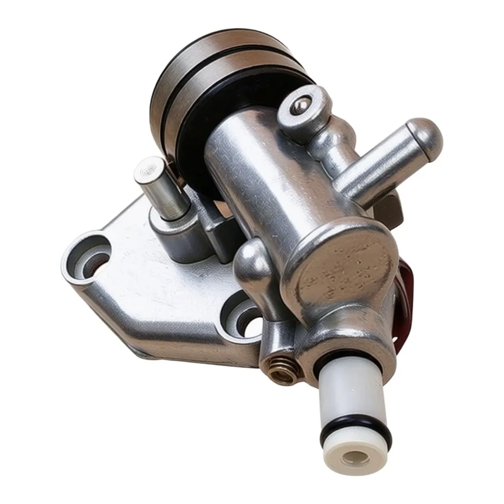 for Power Tool Part Bar Chain Lubricator Silver Oil Pump Assembly Metal Construction Silver Finish Wear Resistant Design