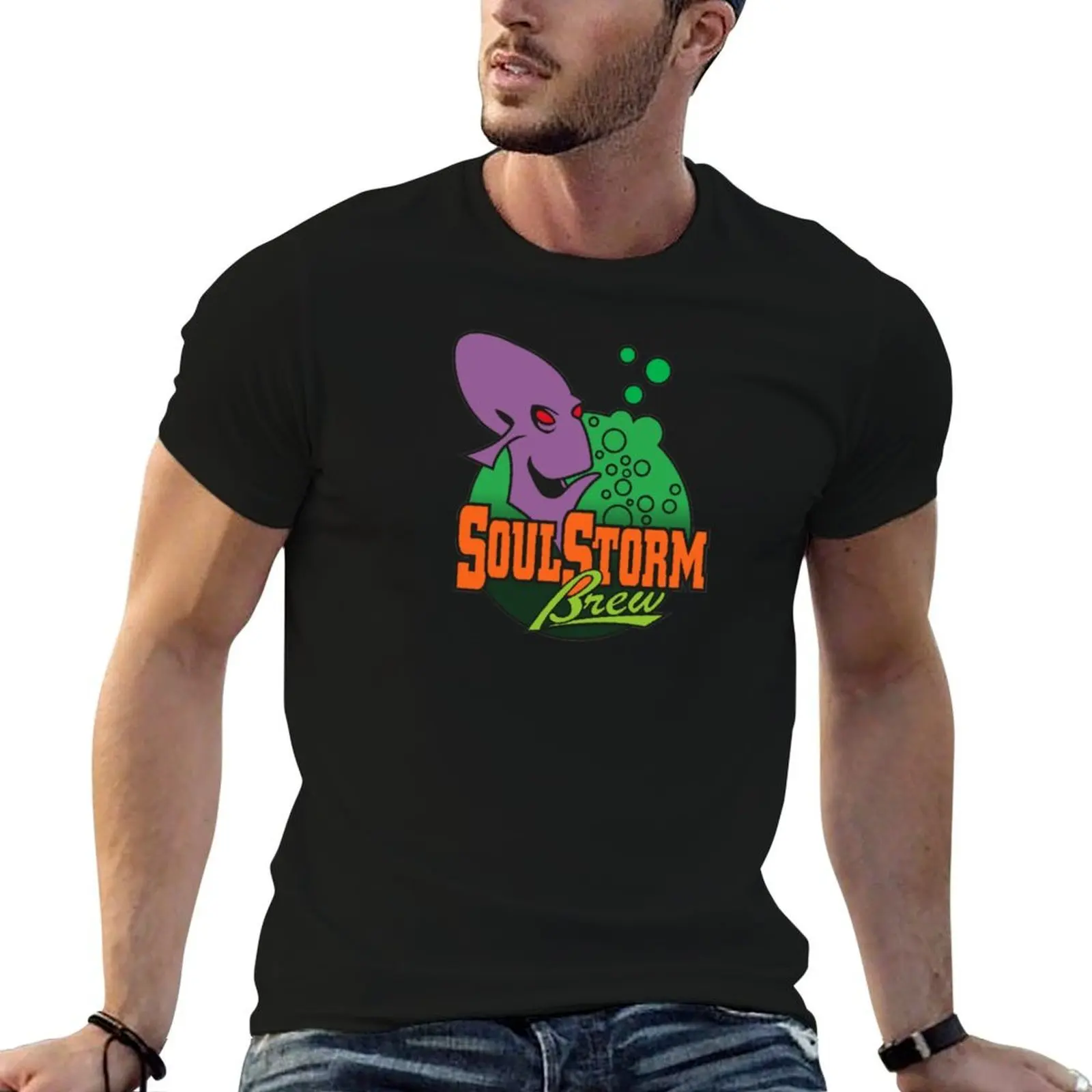 

SoulStorm Brew - Oddworld T-Shirt man t shirt summer cotton t shirts man 100% T-Shirt