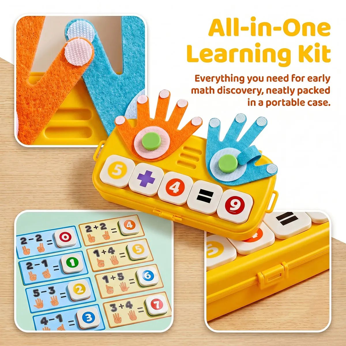 Kid Montessori Math Toy Count Finger Number Learning for Children Educational Gift Intelligence Game With/No Box or Accessory