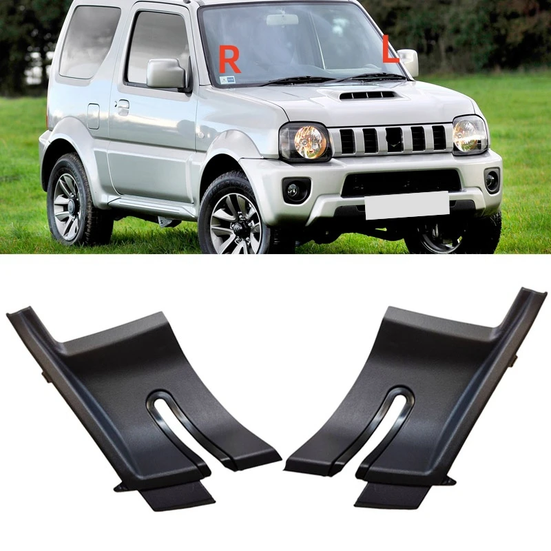 For Suzuki Jimny 2012- Front Windshield Wiper Side Cowl Trim Plate Drain Panel Cover