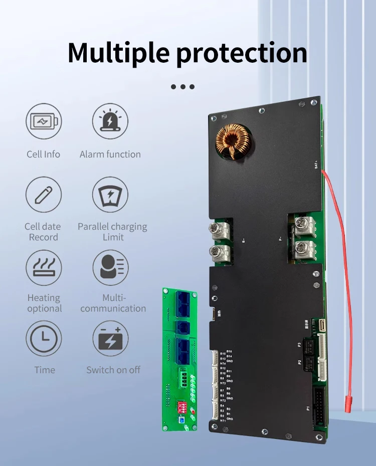 Imagem -04 - Equilíbrio Ativo de jk Bms para o Armazenamento de Energia Home Bms Pb1a16s15p 8s 16s 150a 300a 24v 48v Jikong Bms Lifepo4 Bms Bluetooth