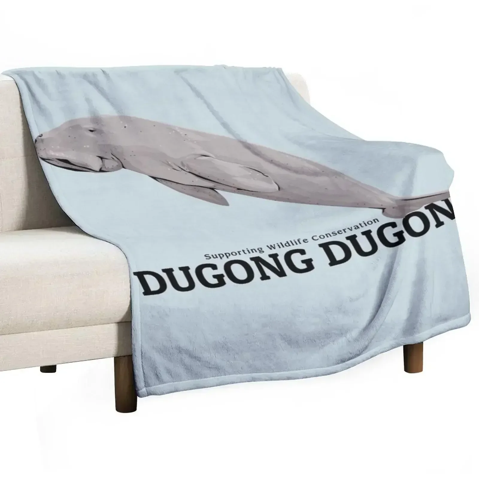 Dugong Dugon Conservation Throw Blanket bed plaid wednesday Comforter Blankets