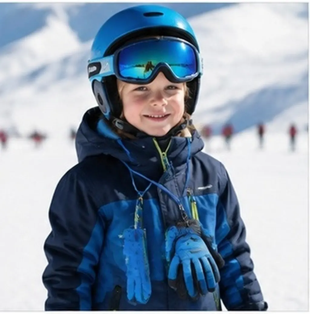 3Pcs Child Ski Glove Leash Set Ergonomic Nylon Lanyard for Toddlers Mitten Clips Reusable Glove Strap Winter Sports Anti-Lost