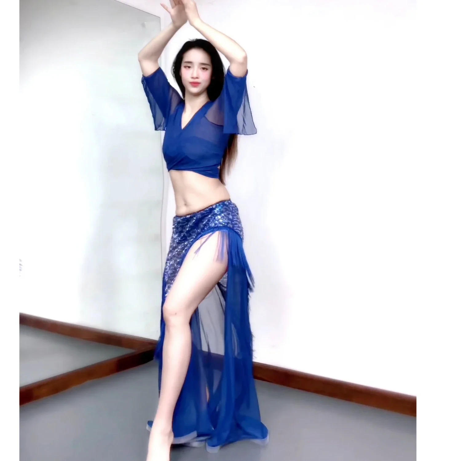 

New Belly Dance Set for Adult Advanced Elegant Performance Clothing Fashion Oriental Dance Professional Practice Clothes