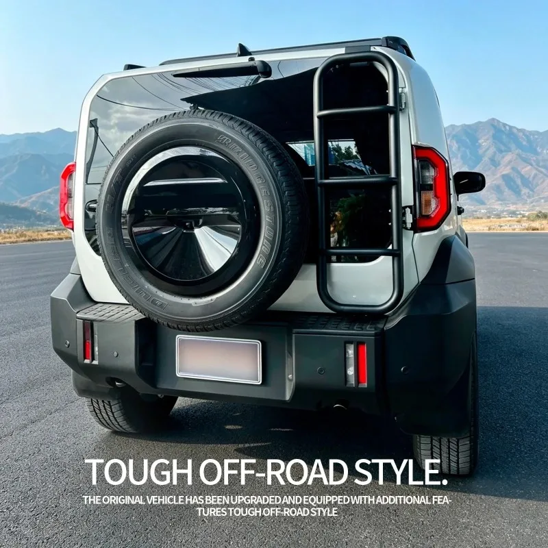 For Toyota Land Cruiser FJ 2026 Car Rear Door Climbing Ladder Luggage Ladder Tailgate Mounted Ladder Rack Exterior Accessories detail image 4