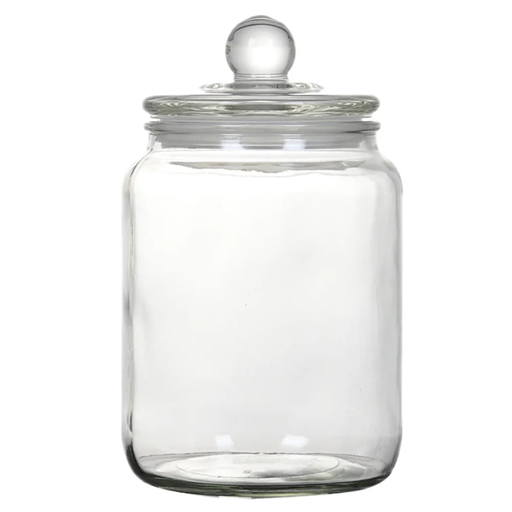 

1Pcs Eco Friendly Glass Grain Container Non Toxic Bpa Free Jar for Storing Rice Flour Sugar Spices Kitchen Food Preservation