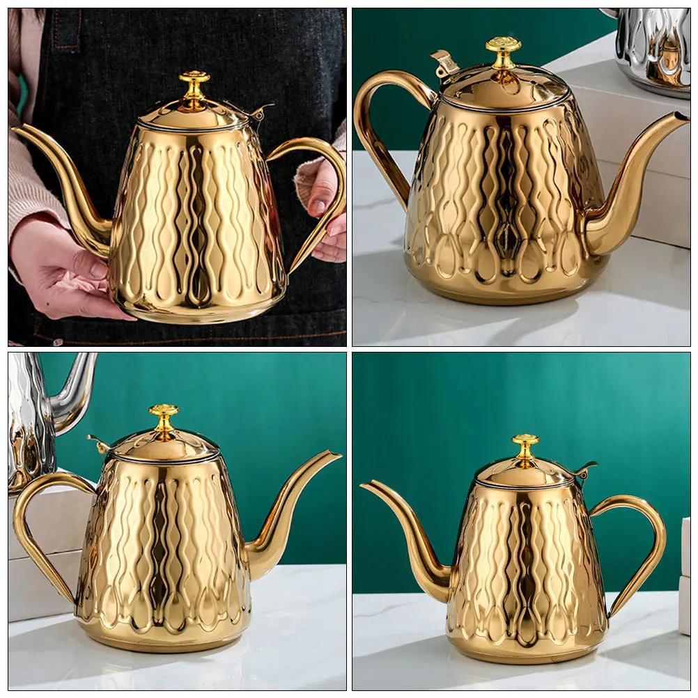 

Чайник из нержавеющей стали с фильтром, современный стиль, кухня, офис, домашнее использование, чайник из нержавеющей стали с ситечком