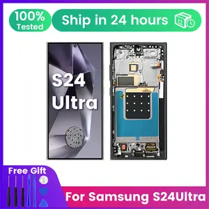Bilashmart 6.8 120hz AMOLED Samsung Galaxy pantall S24Ultra LCD with frame S928B S928U S928W Display assembly touch screen digitizer
