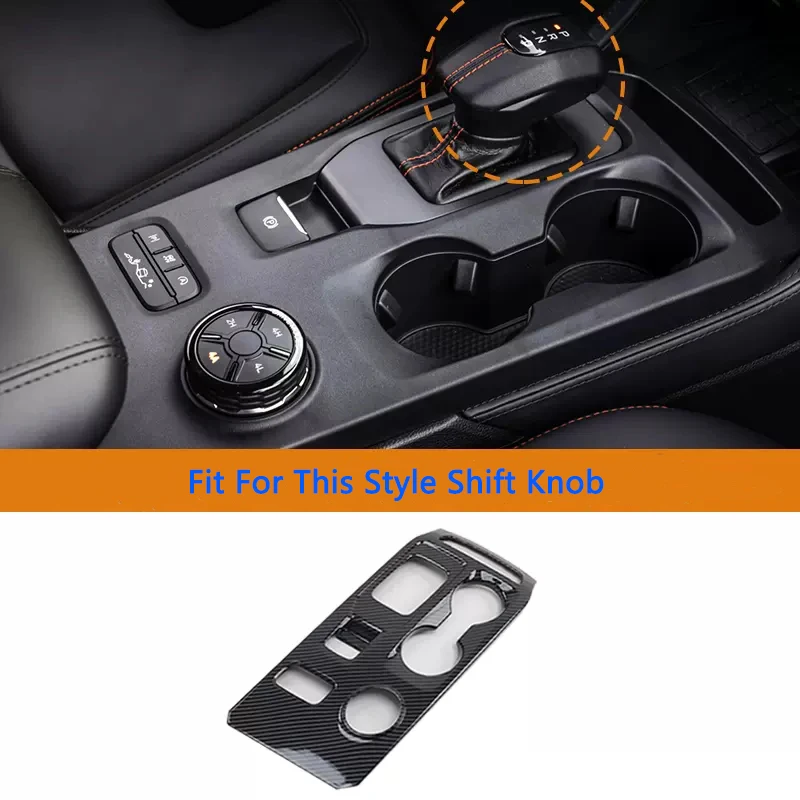 Para Ford Ranger T9 2023 + cubierta de Panel de cambio con apariencia de fibra de carbono decoración Interior accesorios para automóviles