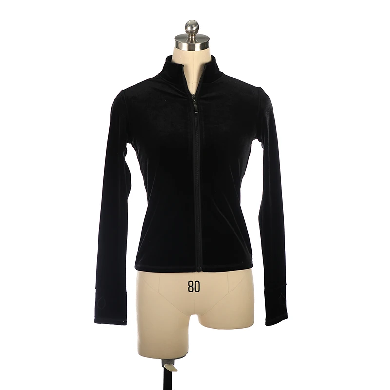 Figure Skating Jacket Training To Wear Spandex Waterproof Top Nice Stretch Velvet Fabric 6 Colors