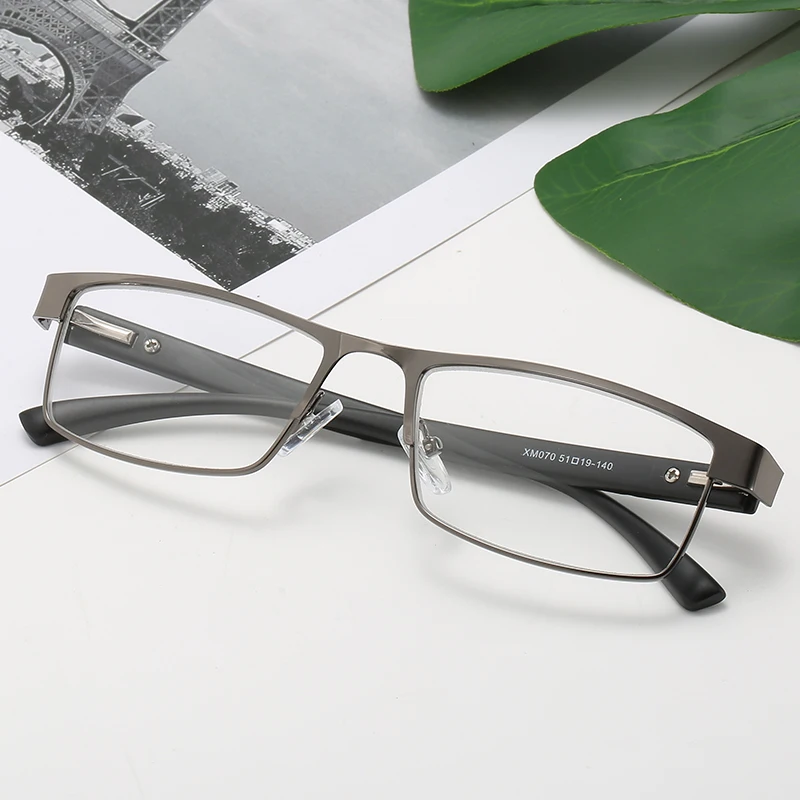Gafas con Filtro de Luz Azul para Mujer y Hombre, Montura Metálica Cuadrada, Gafas de Ocio y Negocios, Montura Cuadrada para Hombre y Mujer