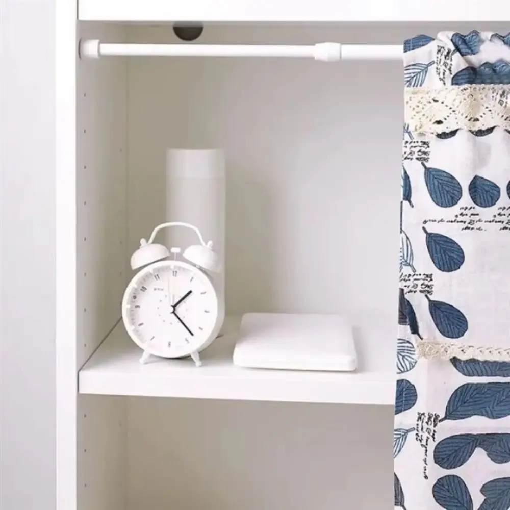Spring Tension Adjustable Tension Rod Anti Slip End Caps Adjustable Length Extendable Curtain Rod Reliable Load Bearing