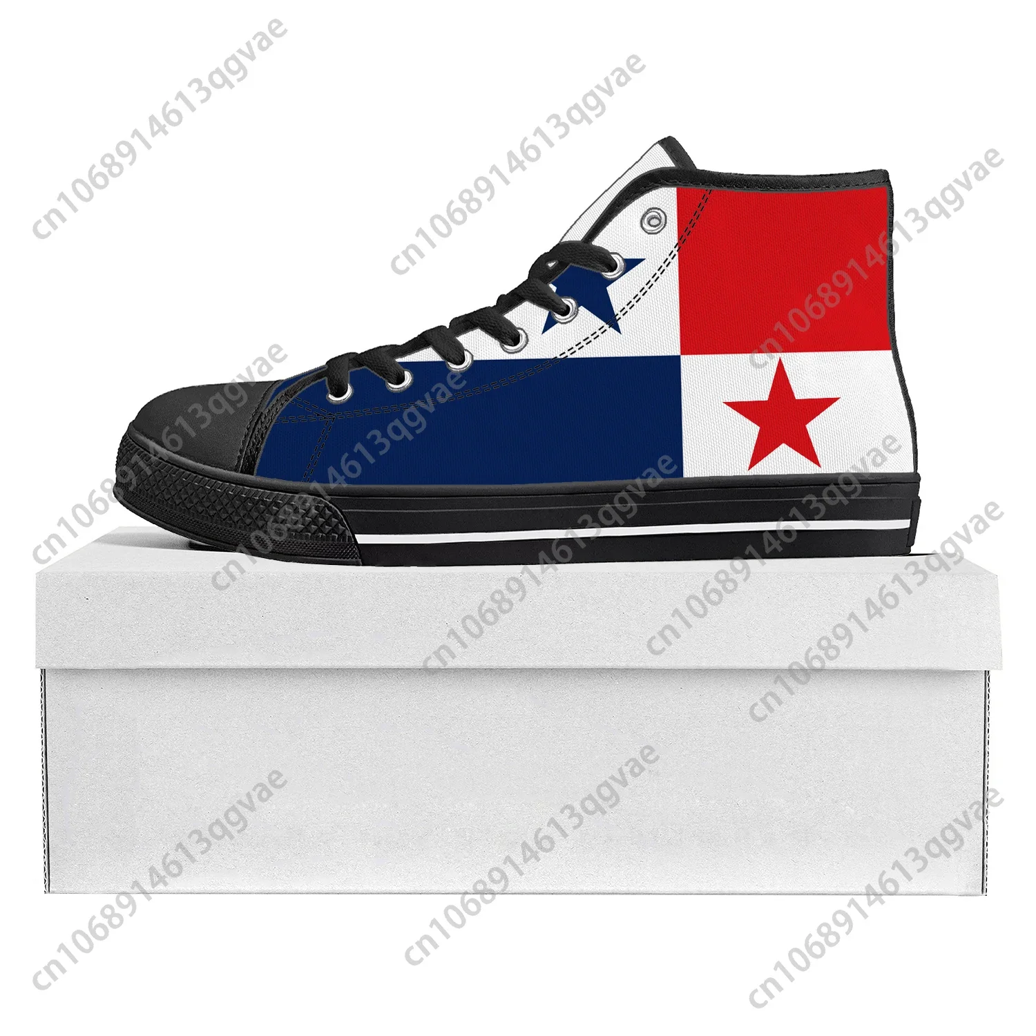 

Panamanian Flag High Top High Quality Sneakers Mens Womens Teenager Canvas Sneaker Panama Casual Couple Shoes Custom Shoe