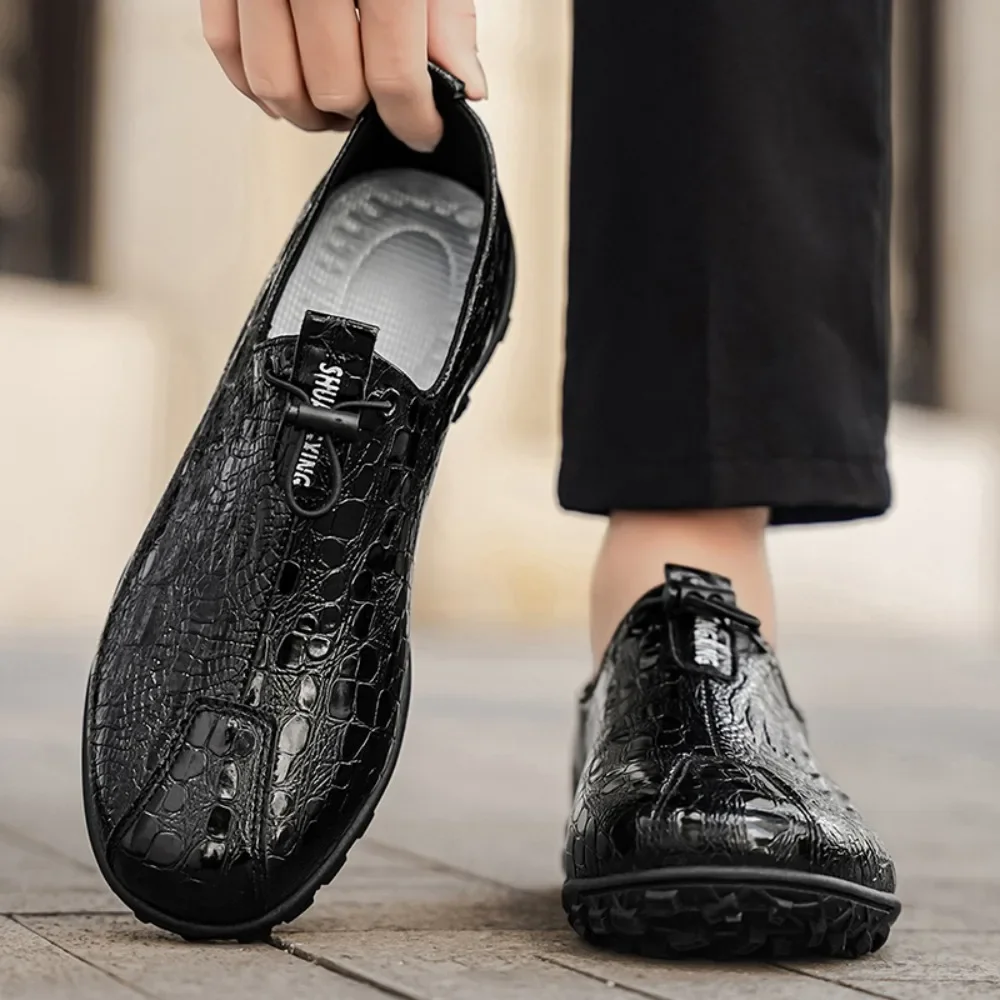 

Мужские кроссовки и мокасины класса люкс из натуральной кожи для повседневной носки, спортивные туфли для мужчин 2026, удобные дизайнерские лоферы для прогулок