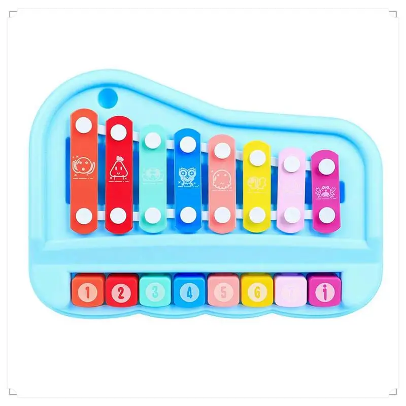 

1Set Eight-Tone Scale Hand-Knocking Piano Eight-Tone Piano Playing The Piano Musical Toy