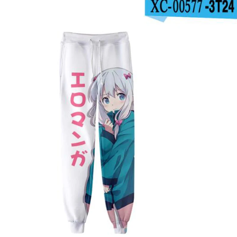 Japan Anime Eromanga Sensei 3D Joggers Pants Men/Women Casual Trousers Harajuku Hip Hop Sweatpants Izumi Sagiri Cosplay Costume