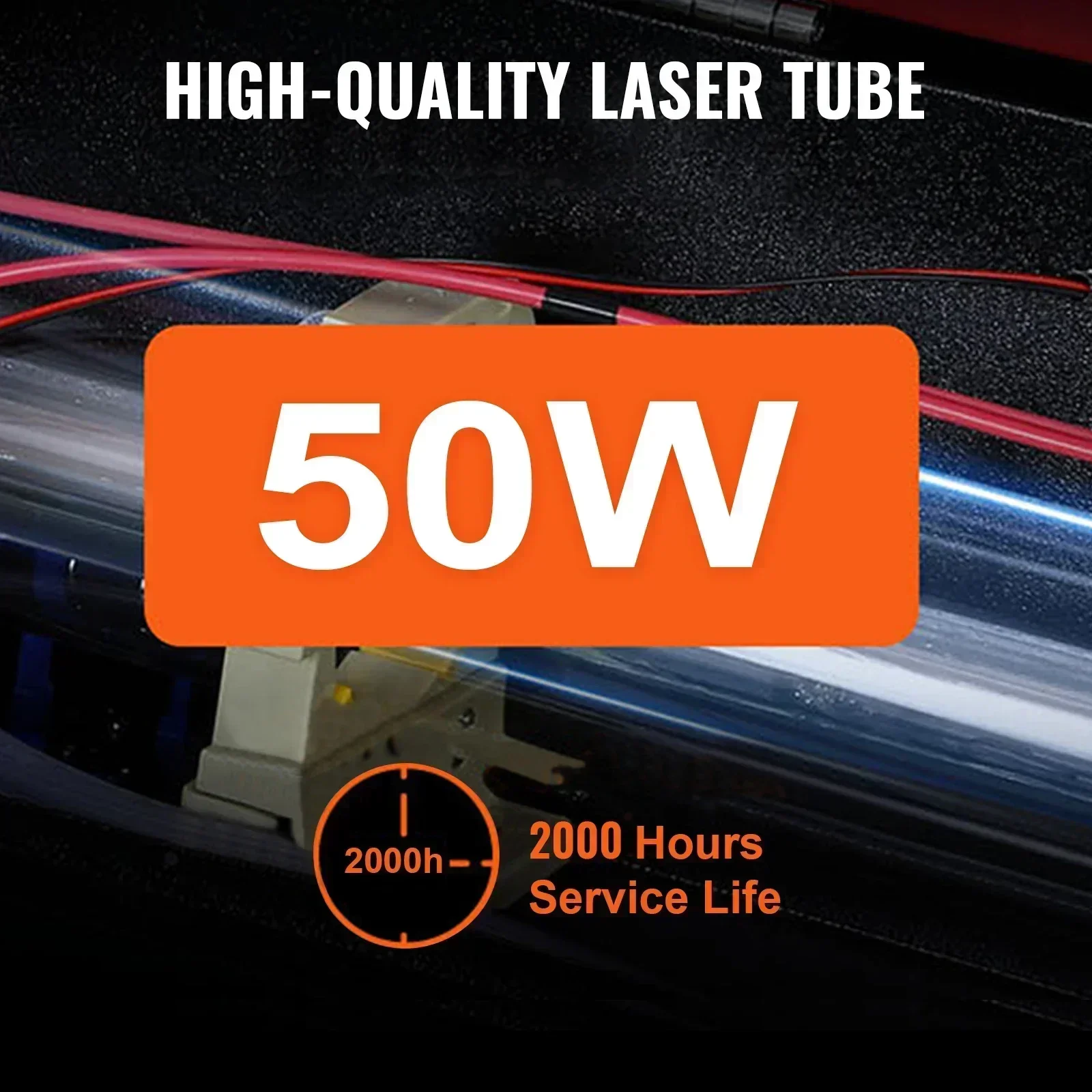 VEVOR 50W 고출력 CO2 레이저 조각 및 절단기 400x400mm 작업 영역 아크릴 목재 패널 금속 절단 도구