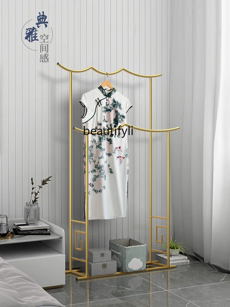 

GY Floor Bedroom Coat Rack Simple Clothes Hanger Chinese Indoor Clothes Storage Rack Vertical Clothes Hanger