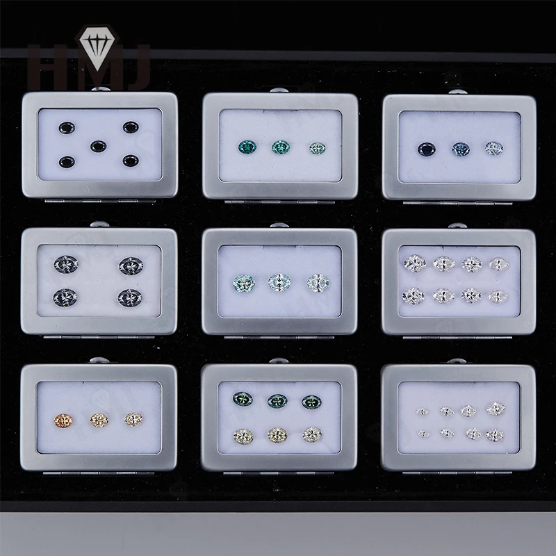 

0.3-10CT Moissanite Stone Oval Shape Brilliant Cut Multicolor VVS1 Clarity Charms for Jewelry Diy Accessories ​Factory Outlet