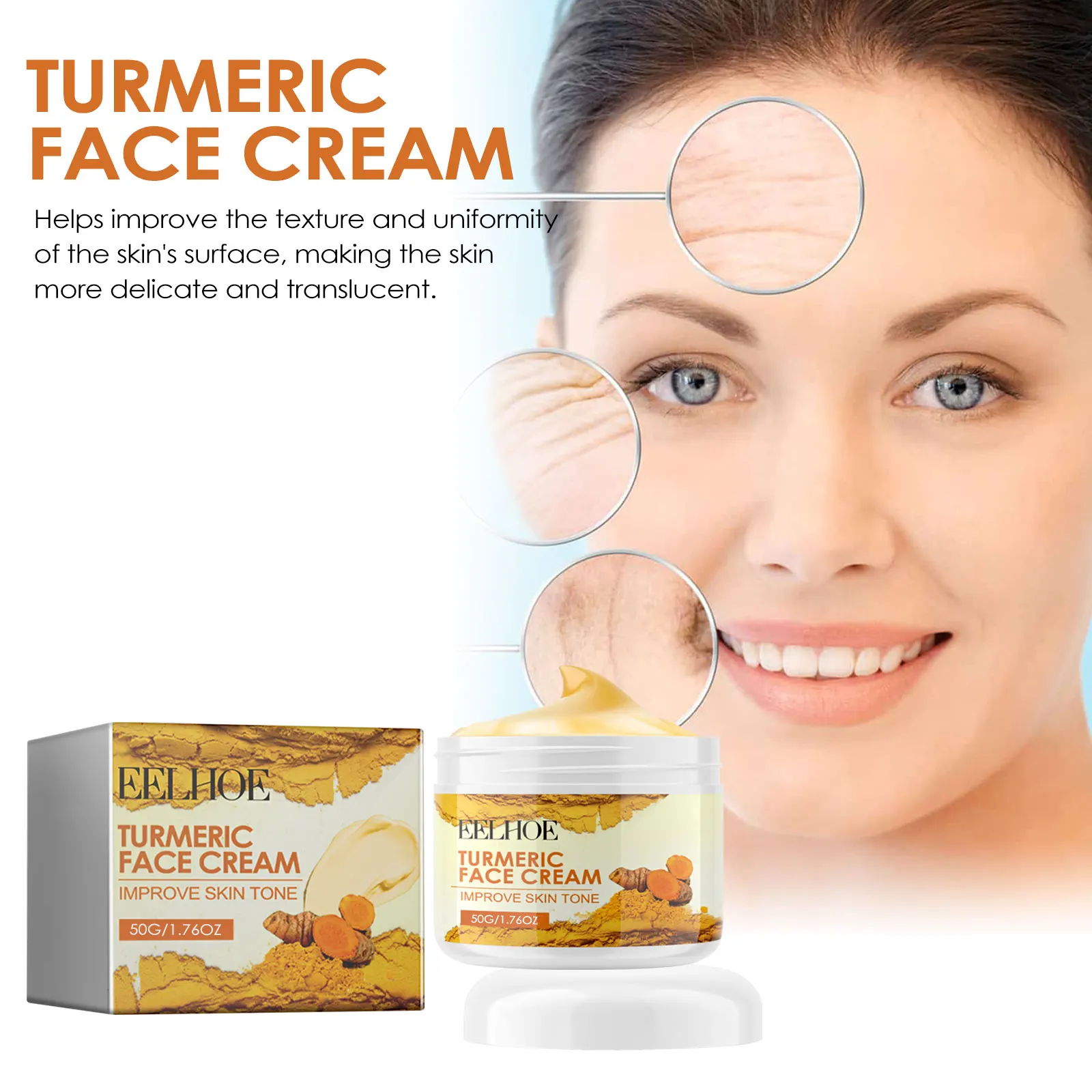 

Turmeric Brightening Cream – Mild cleanse, barrier repair, hydrating glowing skin