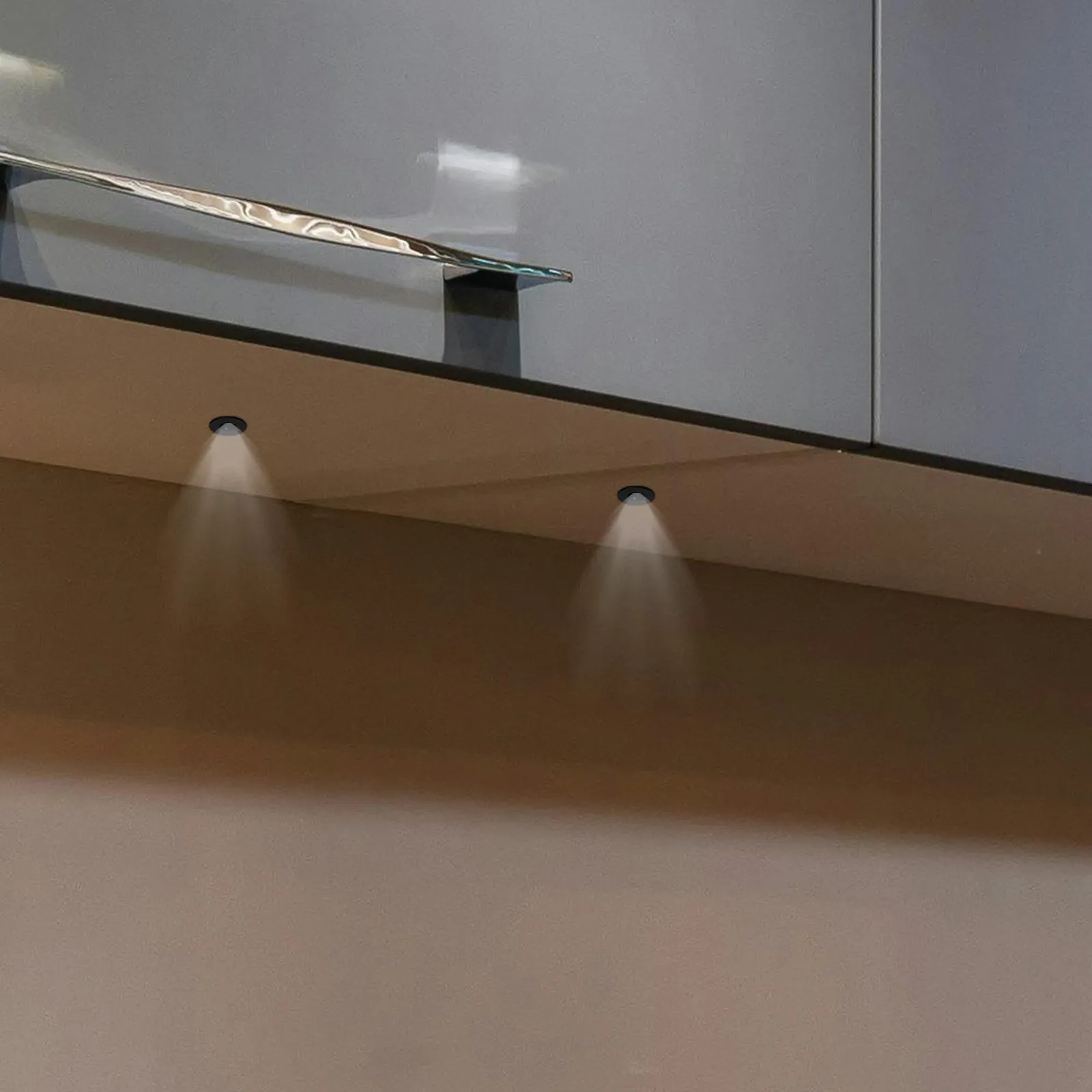 2Pcs Elegant Mini Recessed LED Downlight DC12V 1W Embedded Cabinet Light for Closets Kitchens Bedrooms Bathrooms Rvs Boats