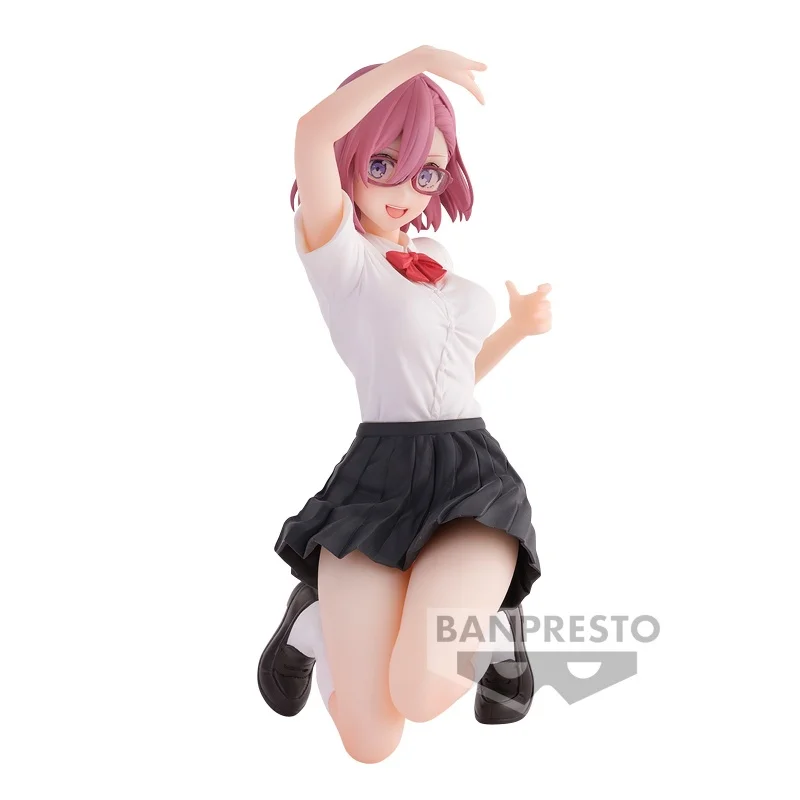 Bandai Original 14Cm RIRISA AMANO Action Figure 2.5 Dimensional Seduction Anime Toys For Kids Gift Collectible Model Ornaments