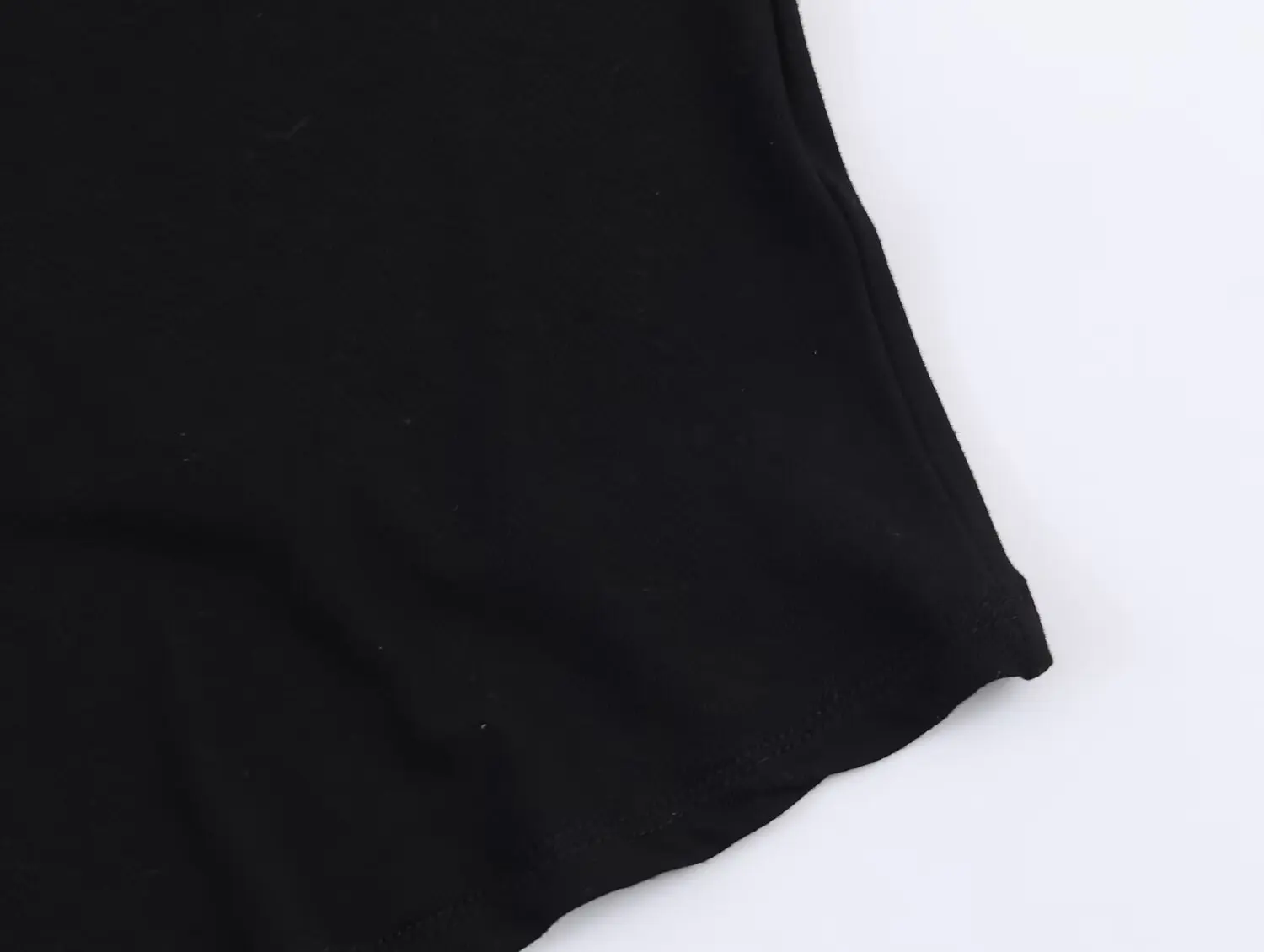 HH Damen Schwarzes Oberteil mit Stehkragen, Asymmetrischen Cape-Ärmeln und Gerüschtem Saum, Lässiges Sommer-Urlaubs-Oberteil, Locker Geschnittenes Langes Modisches Party-Top – Detail 9