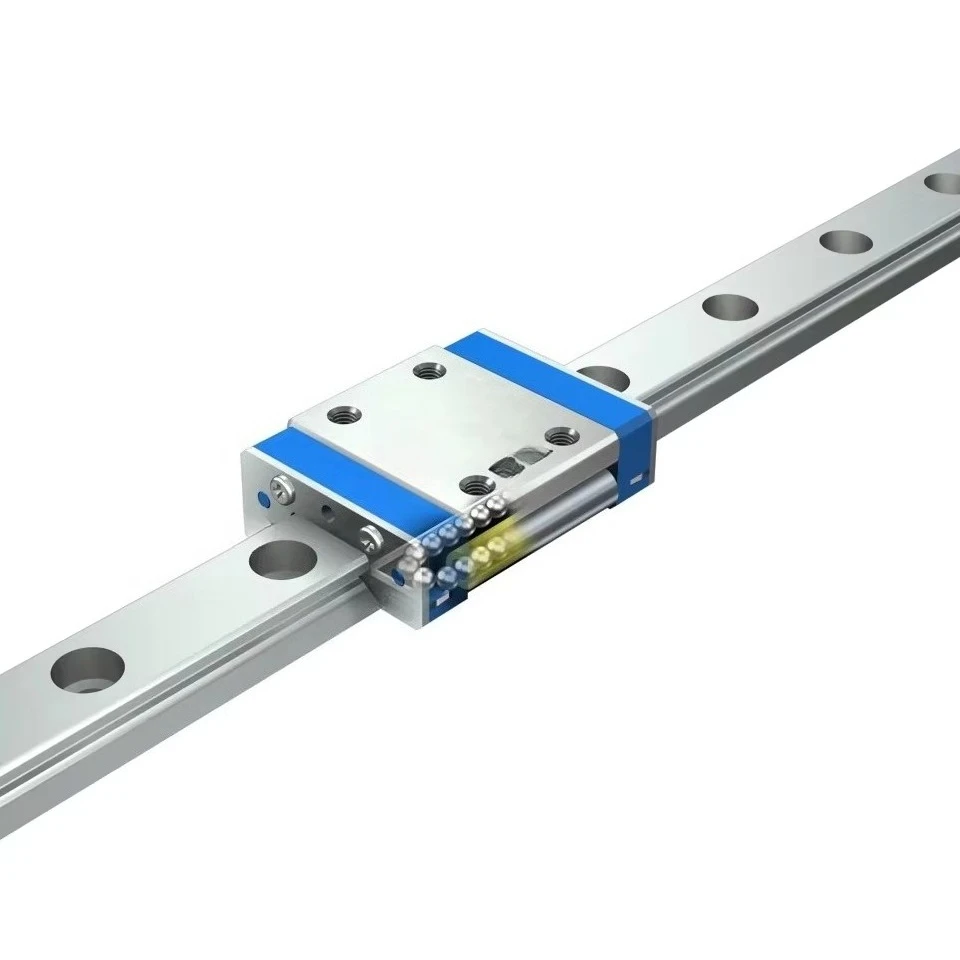 دليل خطي مصغر من الفولاذ عالي الدقة LWL15R410HS2 للطابعة ثلاثية الأبعاد مع محامل وكتل #1