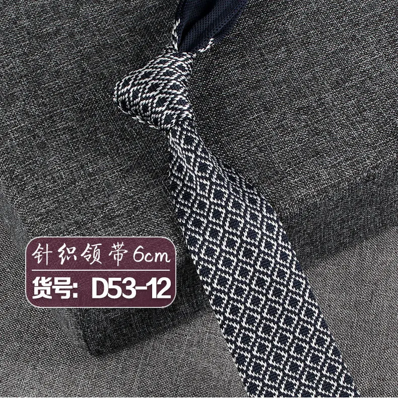 Neue Strick krawatten lässig dünne Krawatte für Party Jungen Mädchen gestrickt gestreifte Krawatte Hochzeit Krawatte für Bräutigam Hals tragen für Männer – Detail 15