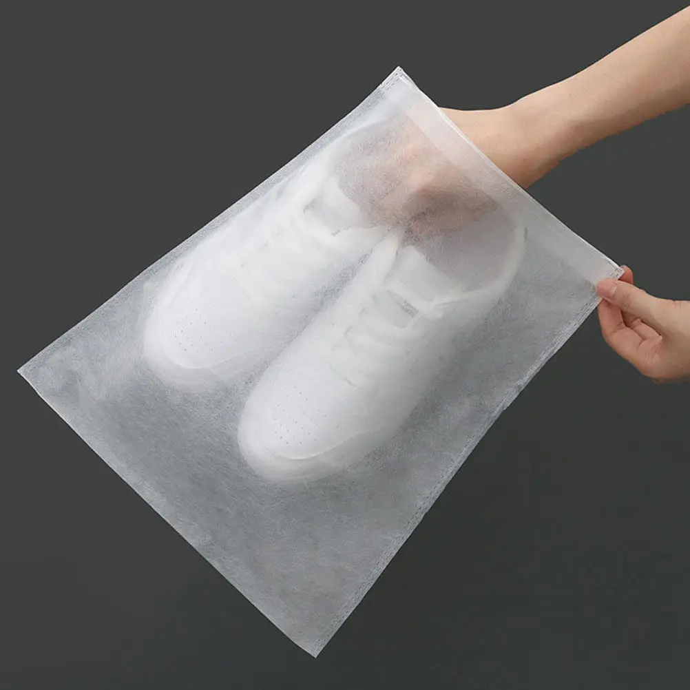 

50Pcs Drawstring Shoe Bags Anti-Yellow Shoes Organizer Storage Pouch Dustproof Travel Portable Shoes Holder Drawstring Shoe Bag
