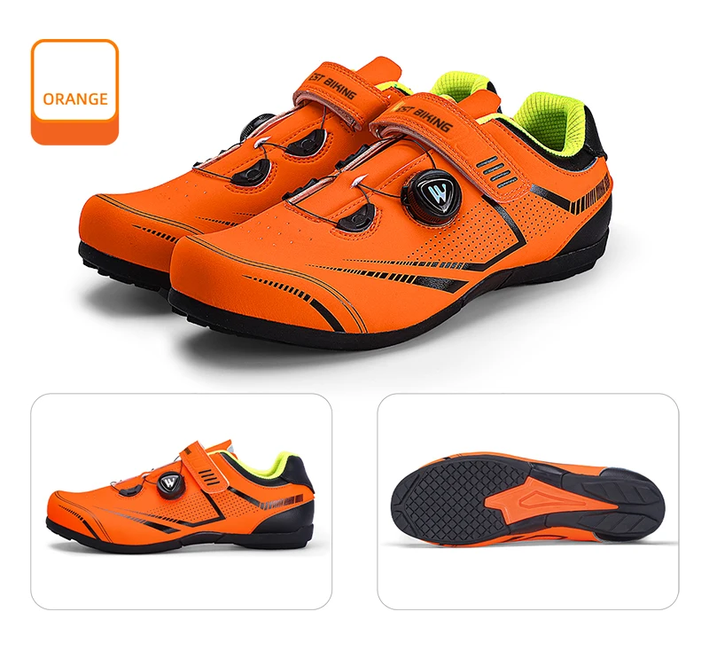 WEST BIKING Fahrradschuhe für Herren und Damen, mit Schnellwechselmechanismus, ohne Schnellspanner, für Rennräder, atmungsaktive Turnschuhe, Outdoor-Sportschuhe. – Detail 16