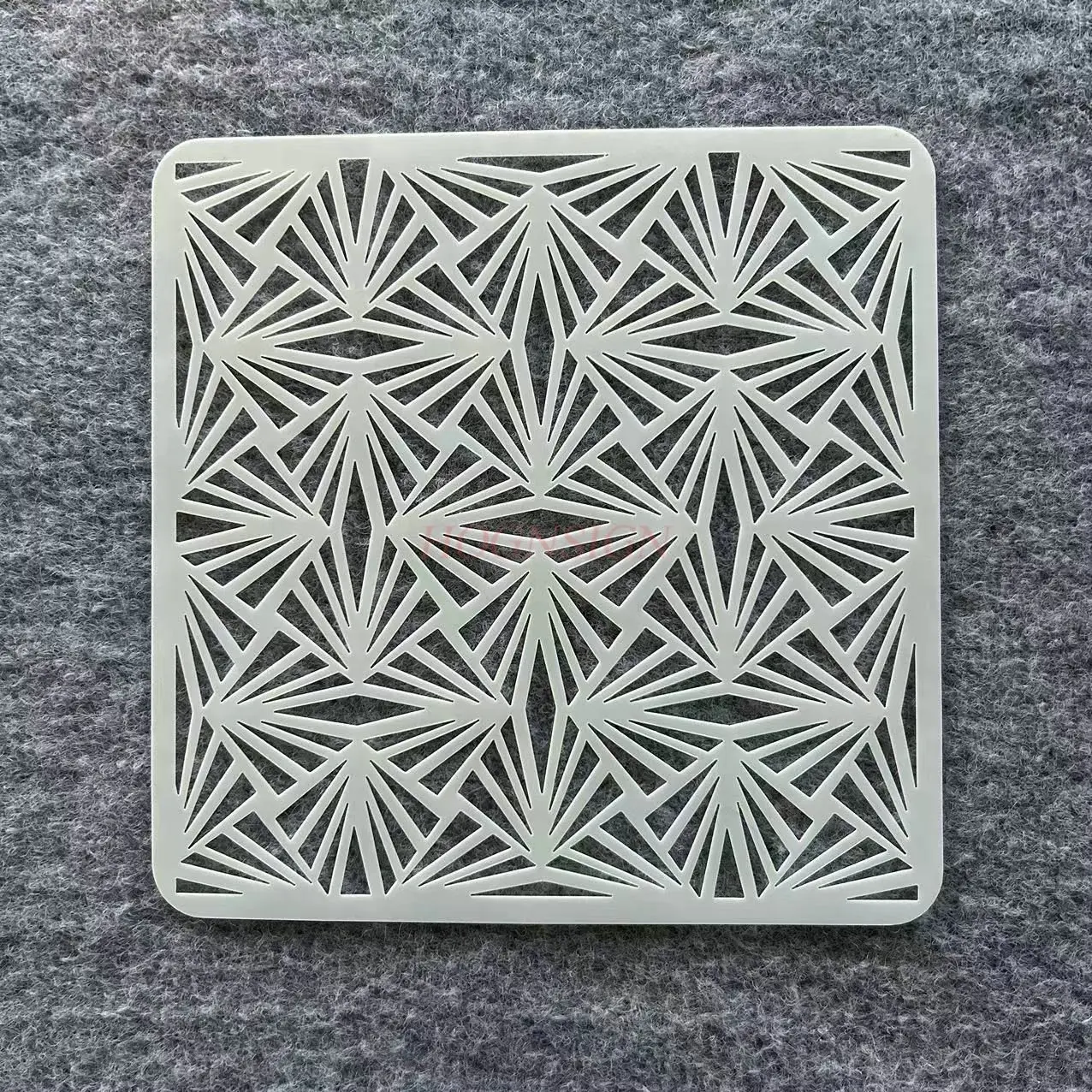 1 قطعة قالب هندسي ماندالا قالب الرسم سيراميك رذاذ اللوحة غير النظامية قالب جوفاء أداة الرسم الطالب #6