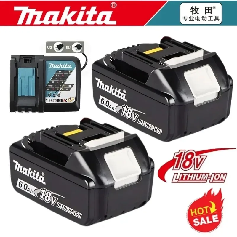 

DHL Ship With Charger BL1860 Rechargeable Battery 6.0Ah 18V Lithium Ion for Makita 18v Battery 6Ah BL1850 BL1840 BL1860B LXT400