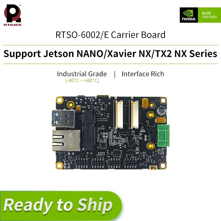 Hot Sale Carrier Board AI Realtimes NVIDIA Jetson NANO/Xavier NX/TX2 NX Carrier Board RTSO-6002 V1.2 For Nano Xavier NX Module