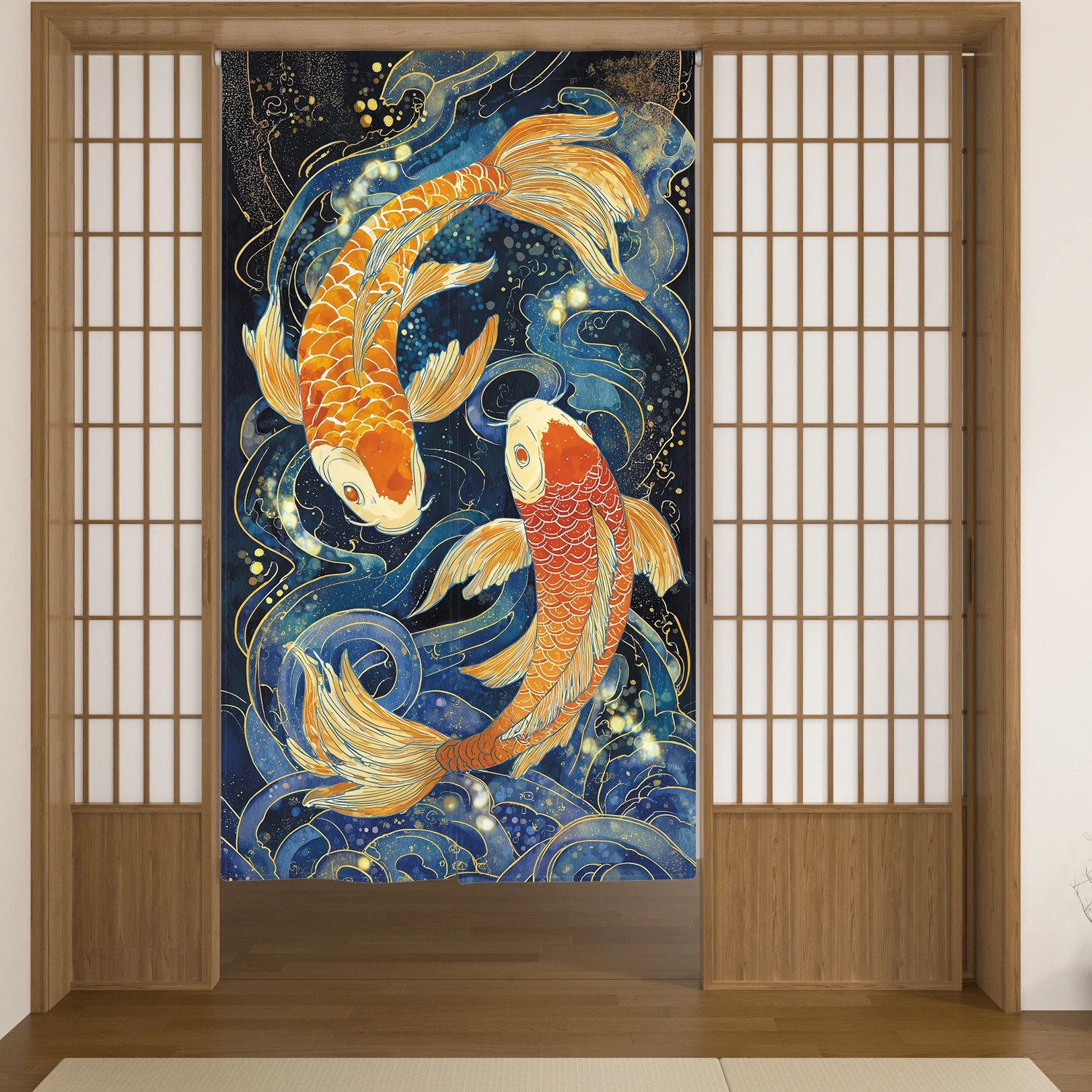 Japanese Style Noren Door Curtain Izakaya Dining Room Partition Linen Doorway Curtains Home Decor Kitchen Entrance Half Curtain