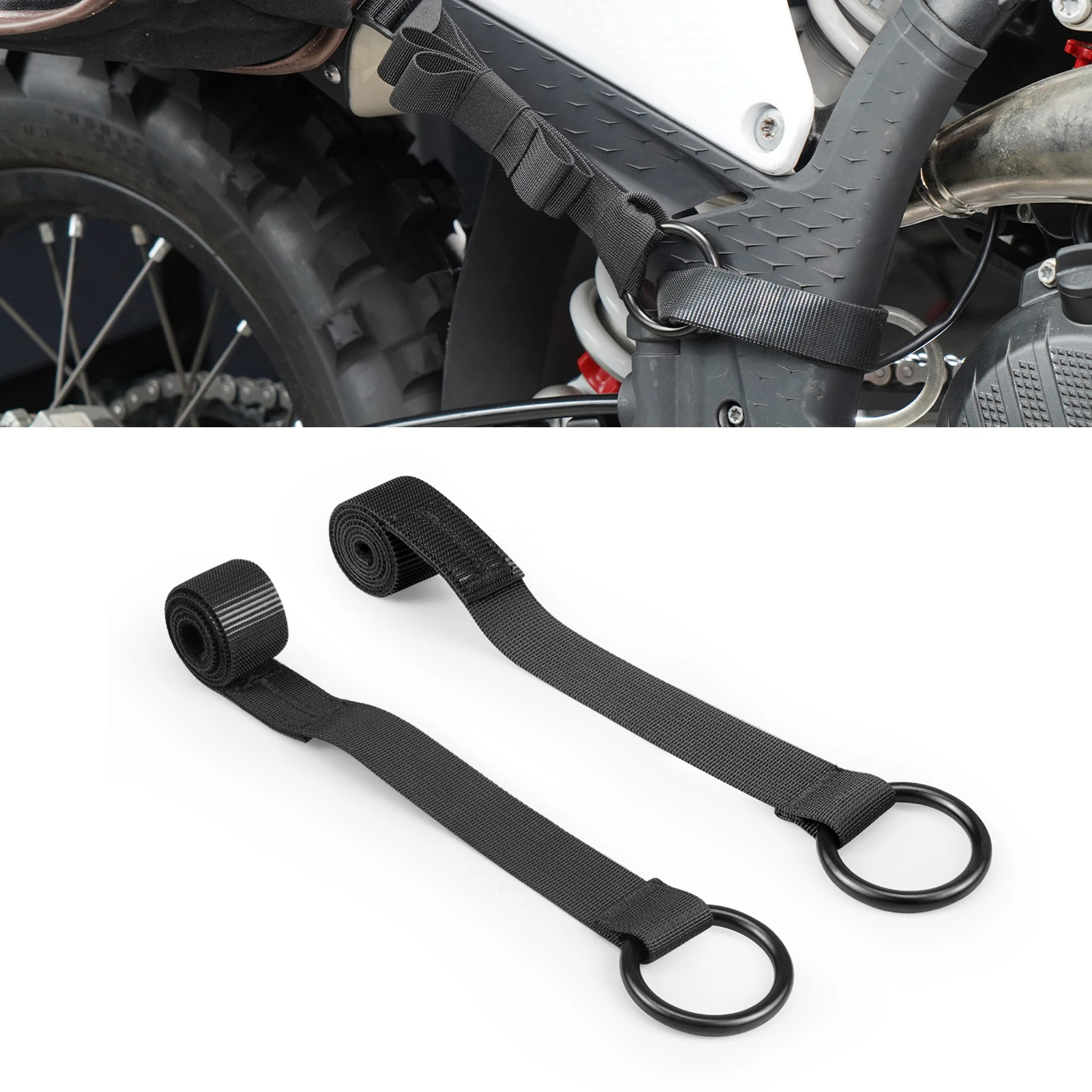 

For Husqvarna TE 300 FE 350 FE 450 KTM EXC 300 SXF 450 GasGas EC 300 Beta RR 300 Honda CRF450R Universal Luggage Tie Down Strap
