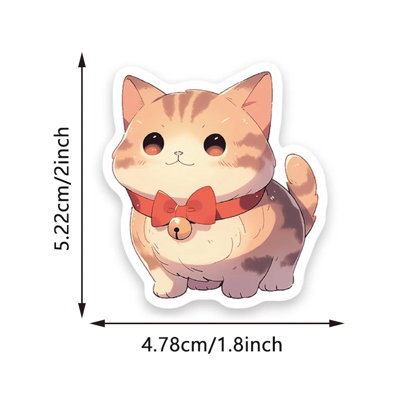 50 قطعة لطيف جولة العينين القط الكتابة على الجدران ملصقات الكرتون الشارات كأس القرطاسية الغيتار الهاتف المحمول حقيبة الكتابة على الجدران الاطفال اللعب هدية